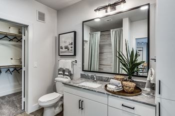 Luxurious Bathroom at Station at Old Town, Lewisville, Texas